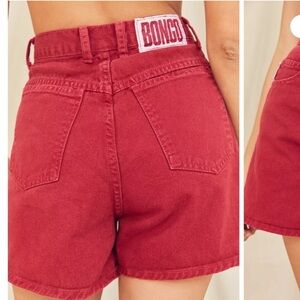 Bongo Vintage Blue Denim High Waisted Mom Shorts Size 5